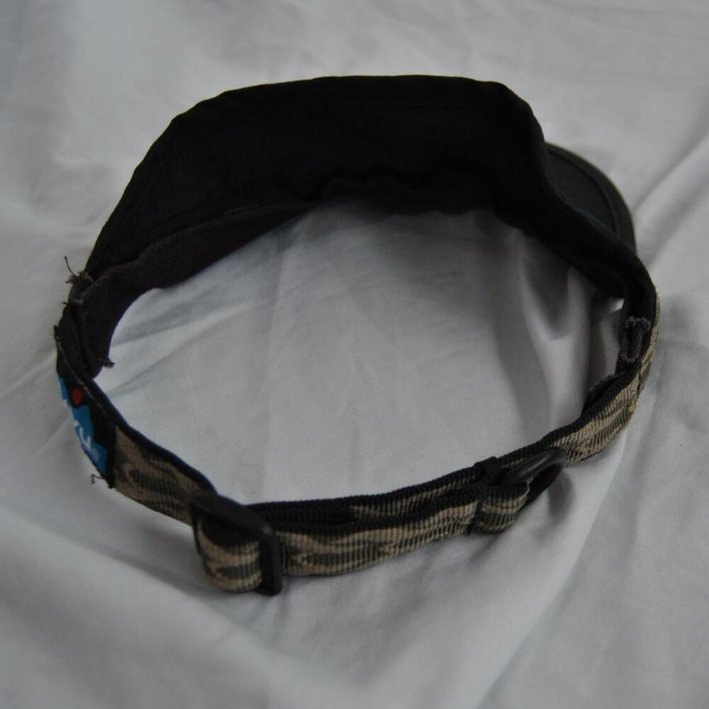 Kauv Women's Black & Brown Adjustable Visor OSFM - Picture 5 of 9